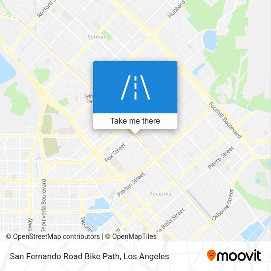San Fernando Road Bike Path map