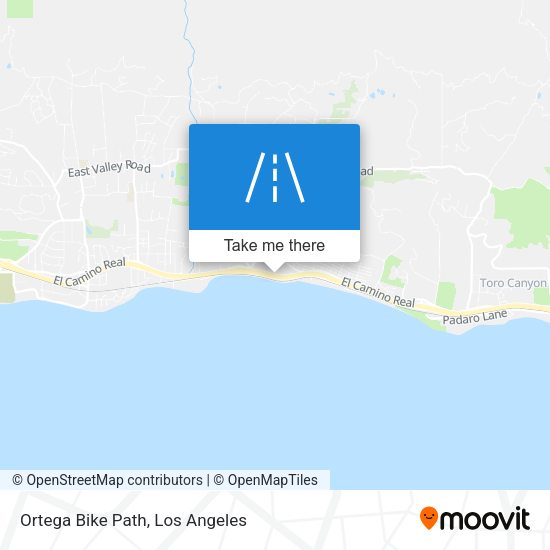 Mapa de Ortega Bike Path