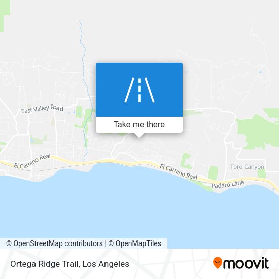 Mapa de Ortega Ridge Trail