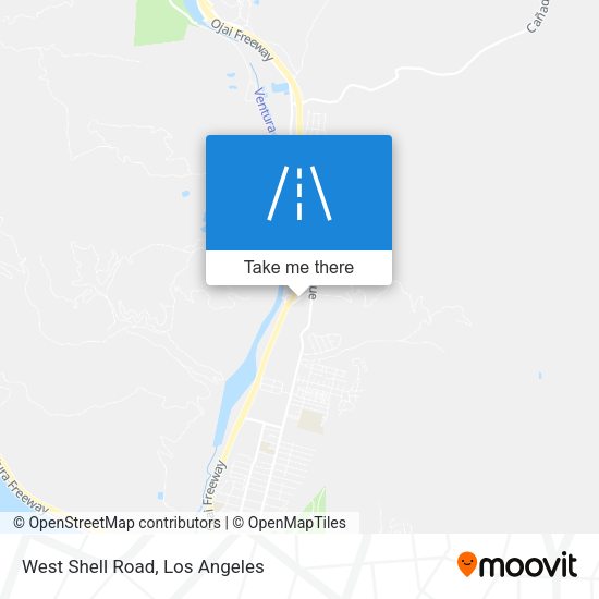 West Shell Road map