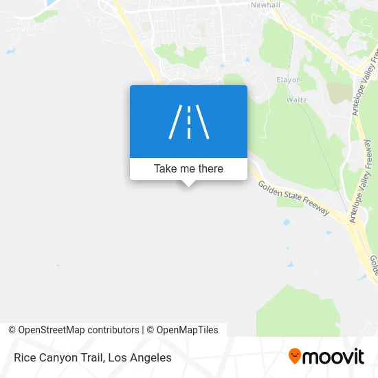 Rice Canyon Trail map