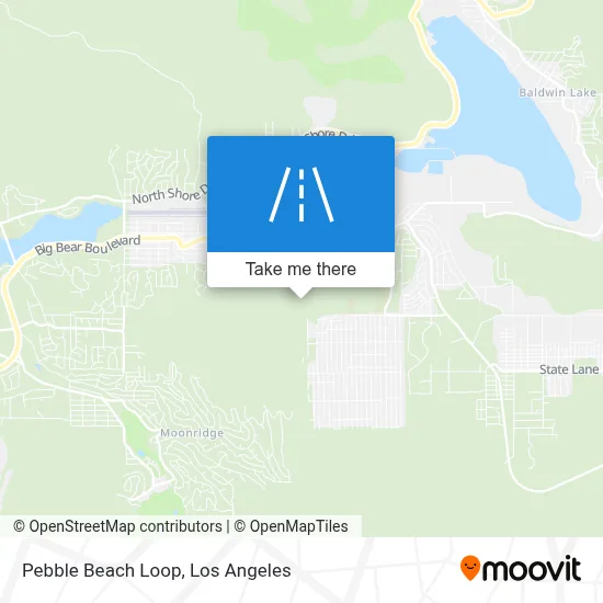 Pebble Beach Loop map