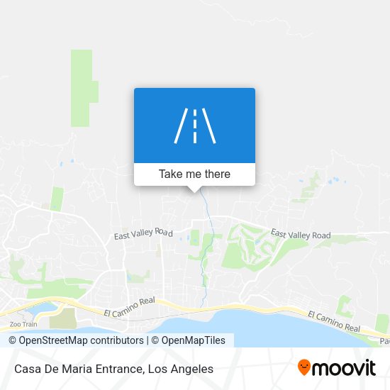 Casa De Maria Entrance map