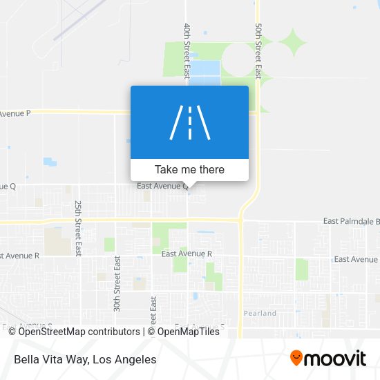 Bella Vita Way map