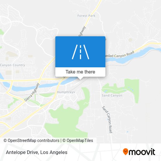 Mapa de Antelope Drive