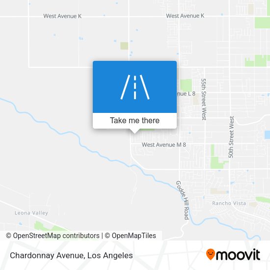 Chardonnay Avenue map