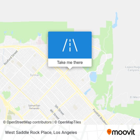 West Saddle Rock Place map
