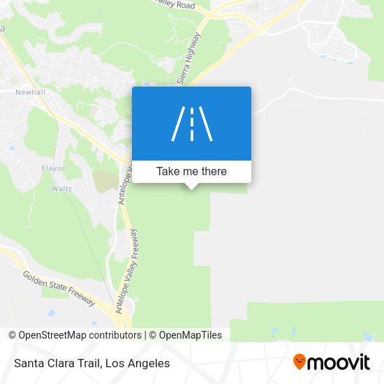 Mapa de Santa Clara Trail