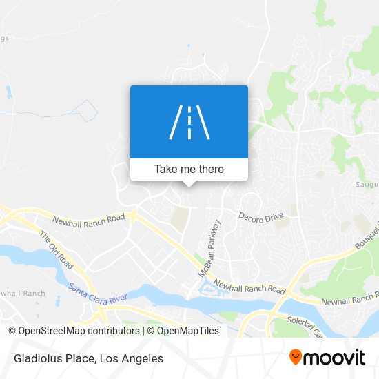 Gladiolus Place map