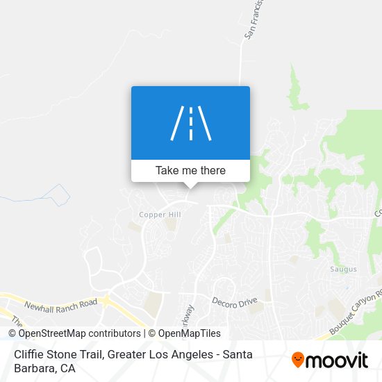 Cliffie Stone Trail map