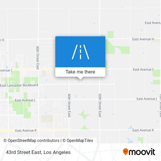 43rd Street East map
