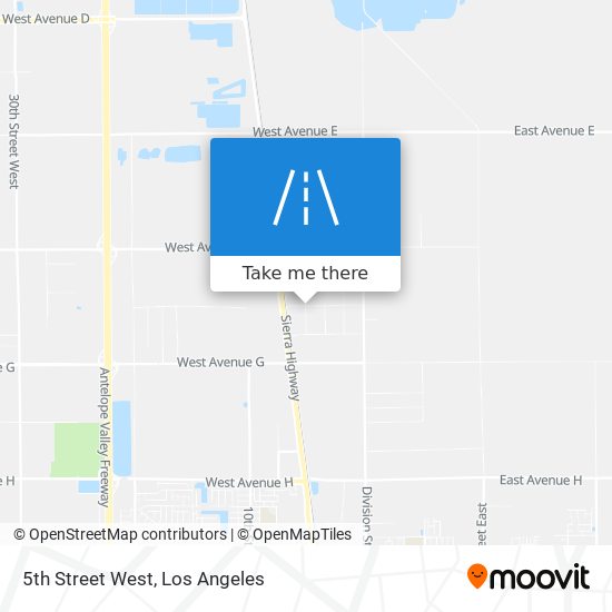 5th Street West map