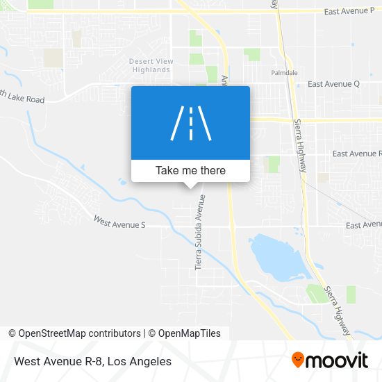 West Avenue R-8 map