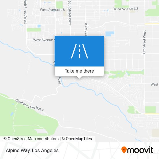 Mapa de Alpine Way