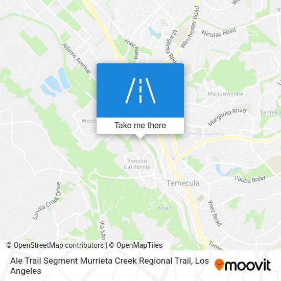 Ale Trail Segment Murrieta Creek Regional Trail map