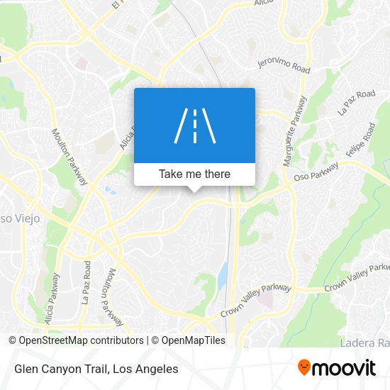 Mapa de Glen Canyon Trail