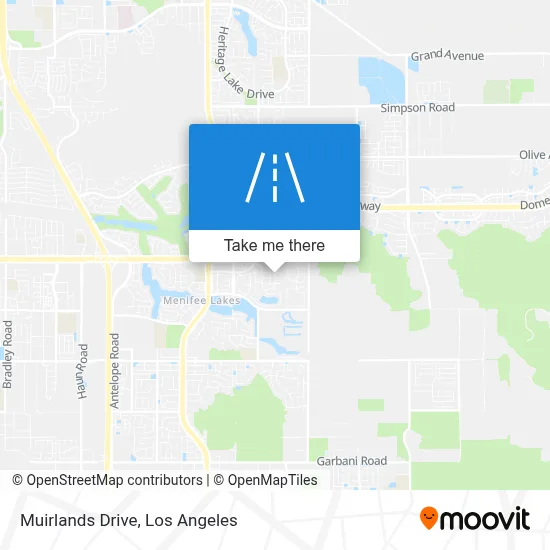 Muirlands Drive map
