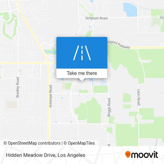 Mapa de Hidden Meadow Drive
