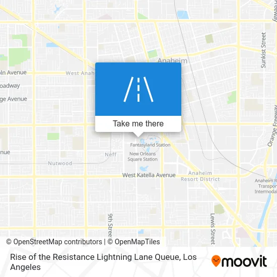 Rise of the Resistance Lightning Lane Queue map