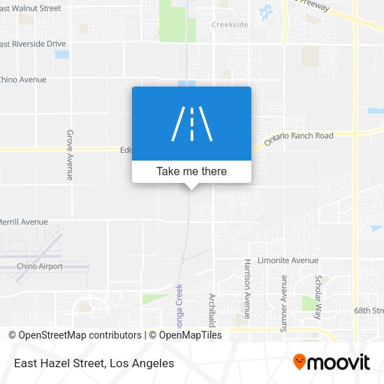 East Hazel Street map