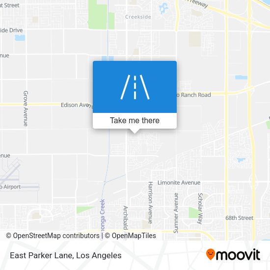 East Parker Lane map
