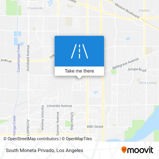 South Moneta Privado map