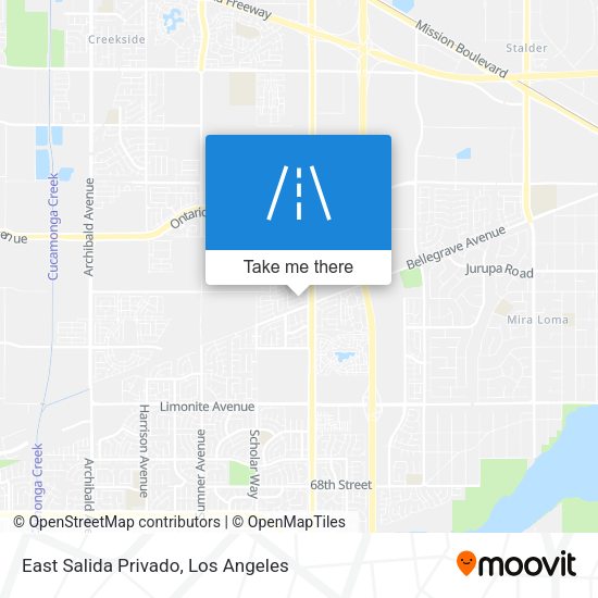 Mapa de East Salida Privado