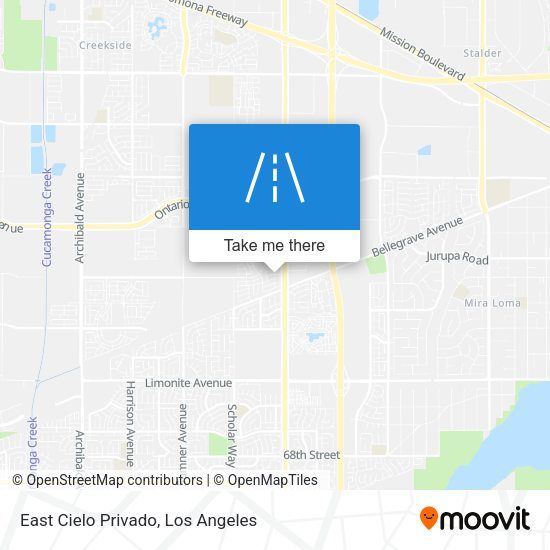 East Cielo Privado map