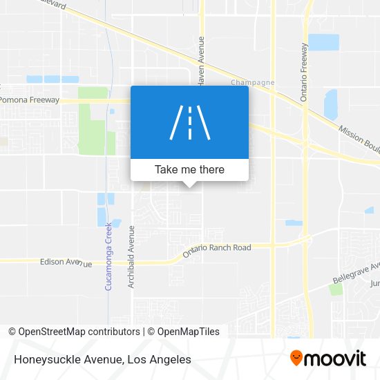 Mapa de Honeysuckle Avenue