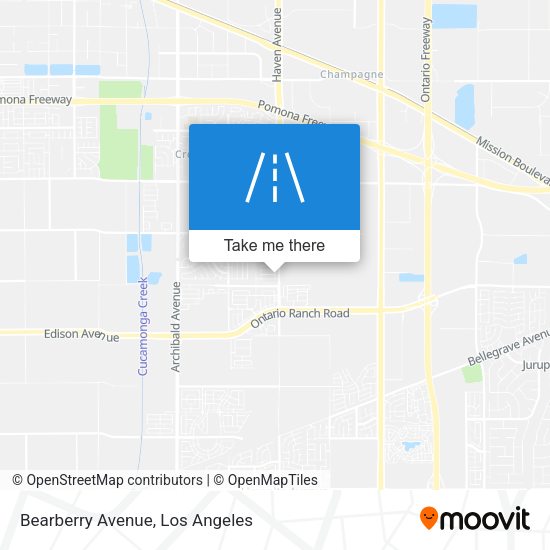 Bearberry Avenue map