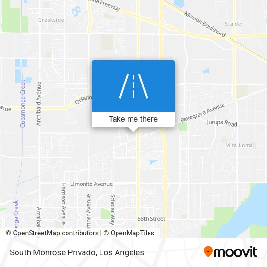 South Monrose Privado map
