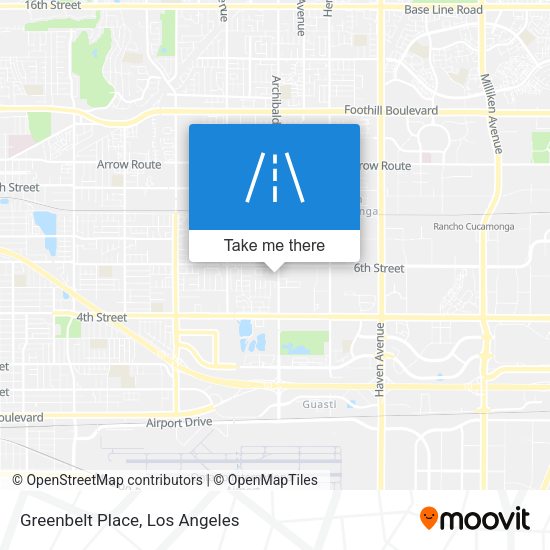 Greenbelt Place map