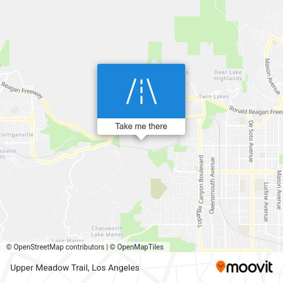 Upper Meadow Trail map