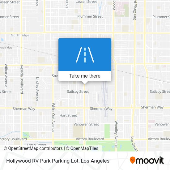 Hollywood RV Park Parking Lot map