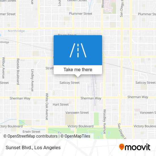 Sunset Blvd. map