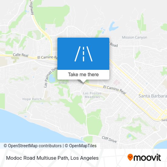 Modoc Road Multiuse Path map
