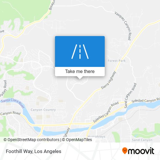 Mapa de Foothill Way