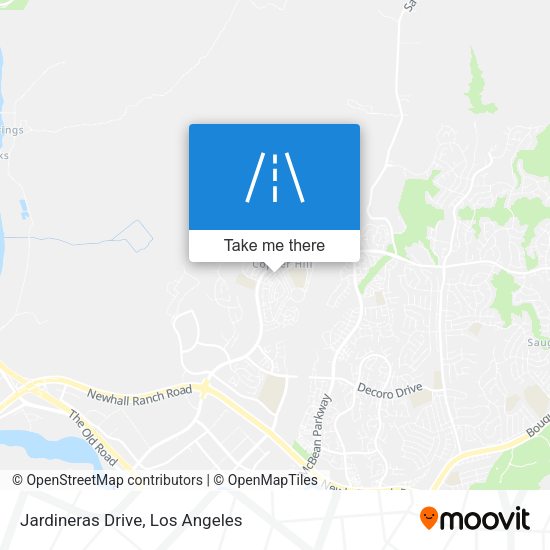 Jardineras Drive map