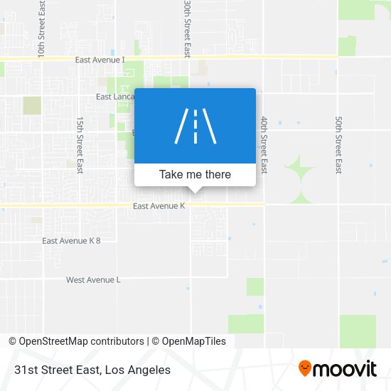 31st Street East map