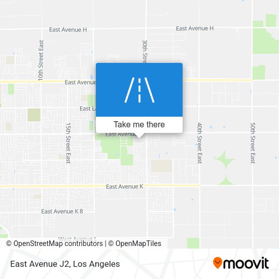 Mapa de East Avenue J2