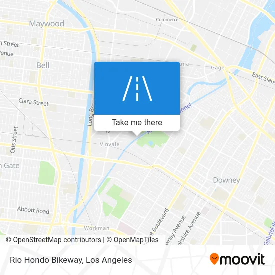 Rio Hondo Bikeway map
