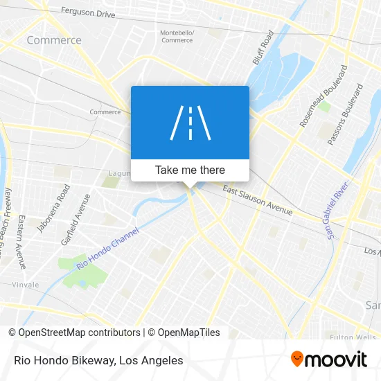 Rio Hondo Bikeway map