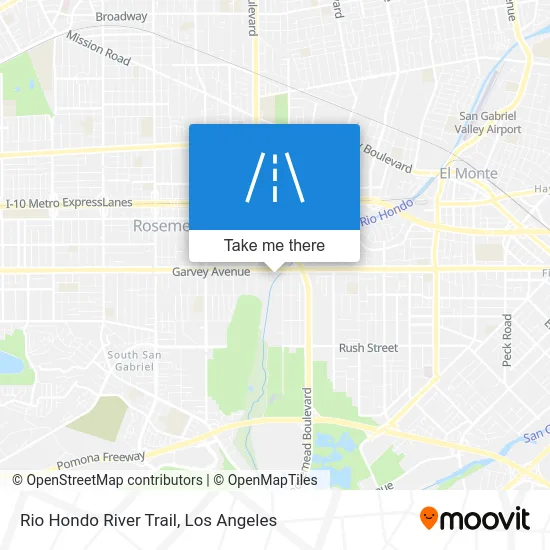 Rio Hondo River Trail map