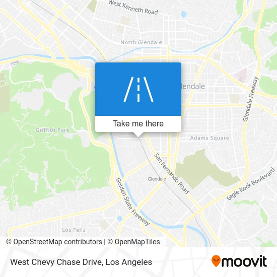 West Chevy Chase Drive map