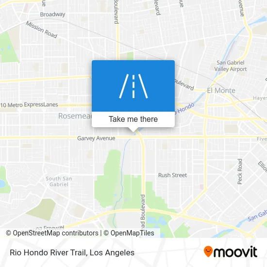 Rio Hondo River Trail map