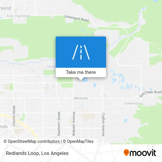 Redlands Loop map