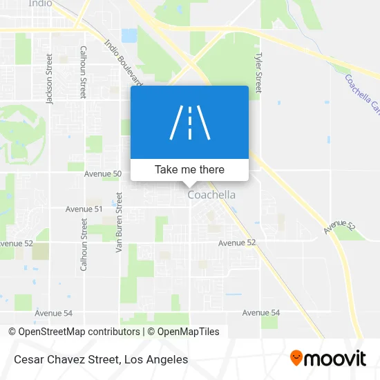 Cesar Chavez Street map