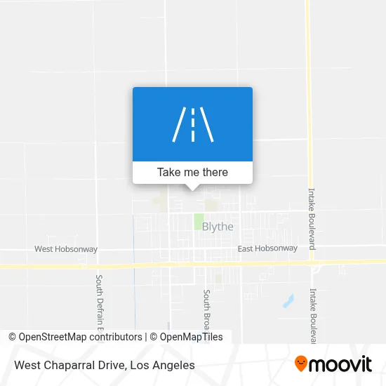 West Chaparral Drive map