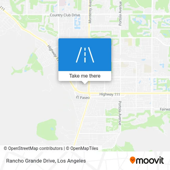 Rancho Grande Drive map