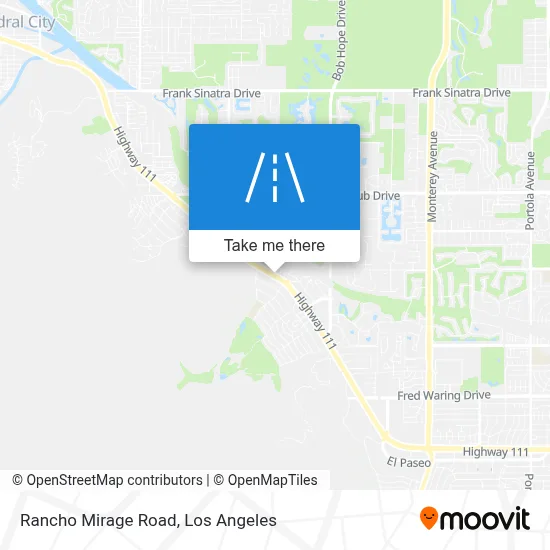 Rancho Mirage Road map